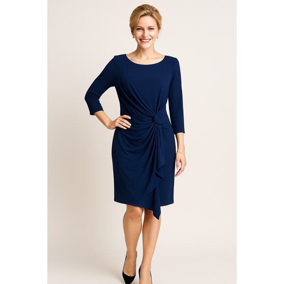 Jessica Howard Navy Blue Dress - Size 16W - Picture 1 of 11